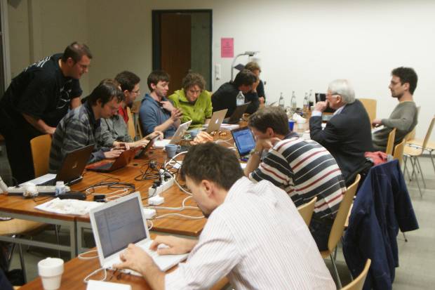 A picture from our hackathon
